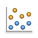 Icône Graphique en nuage de points