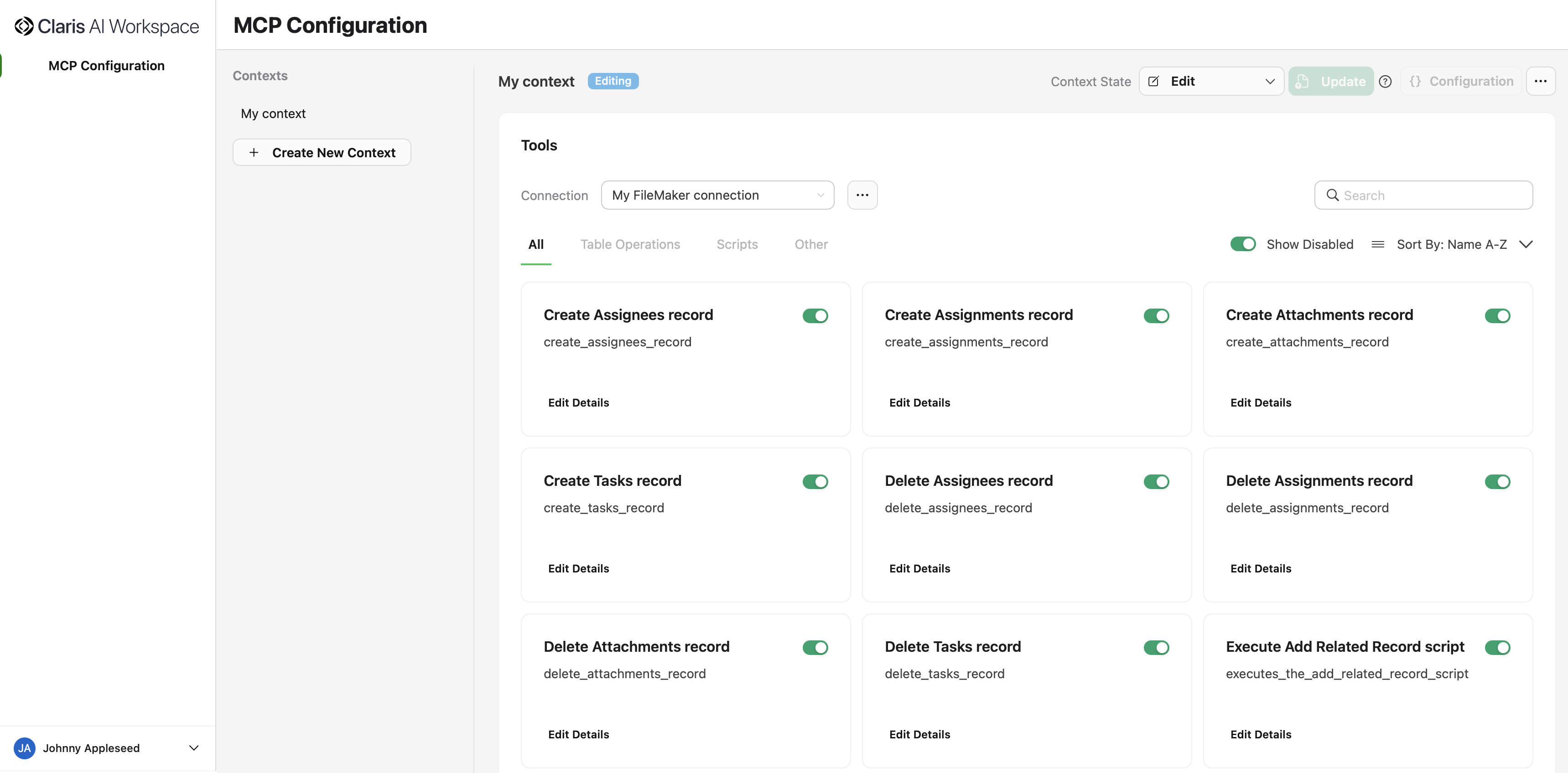 MCP Configuration, Connection overview