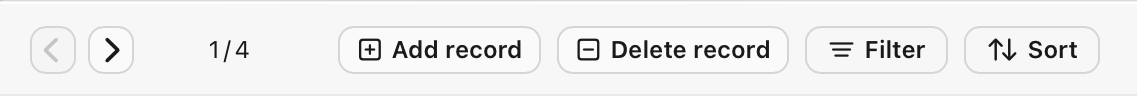 Claris Studio, Status Toolbar