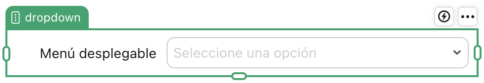 Objeto de campo desplegable