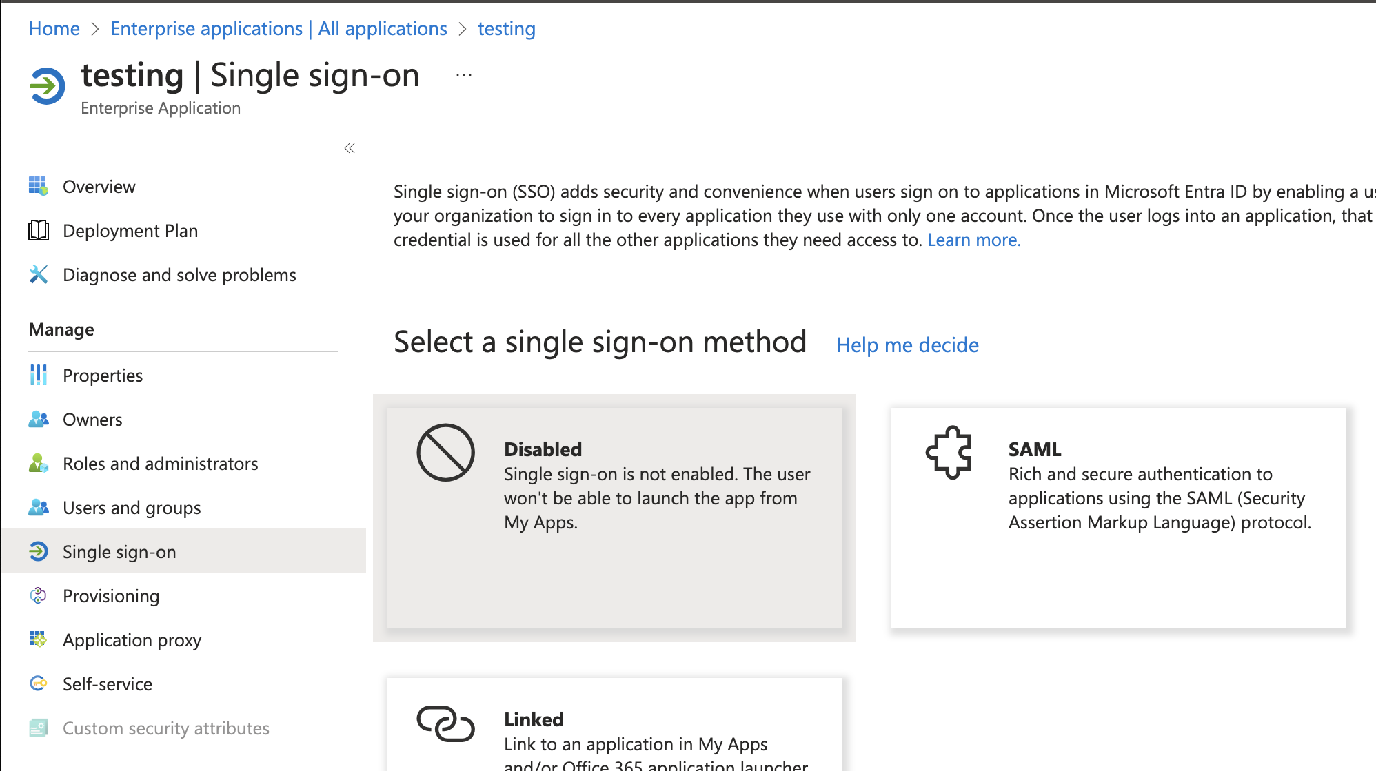 Microsoft Azure、シングルサインオン、SAML